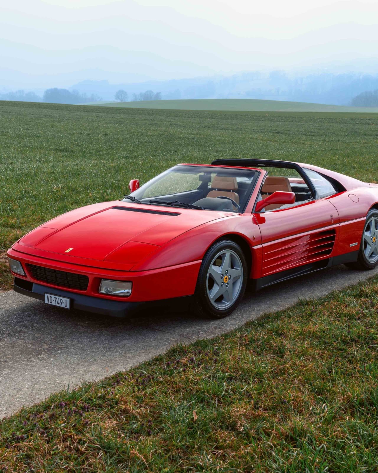 Ferrari 348 TS in the fields